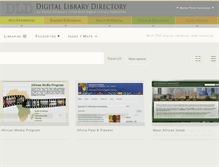 Tablet Screenshot of digitallibrarydirectory.com